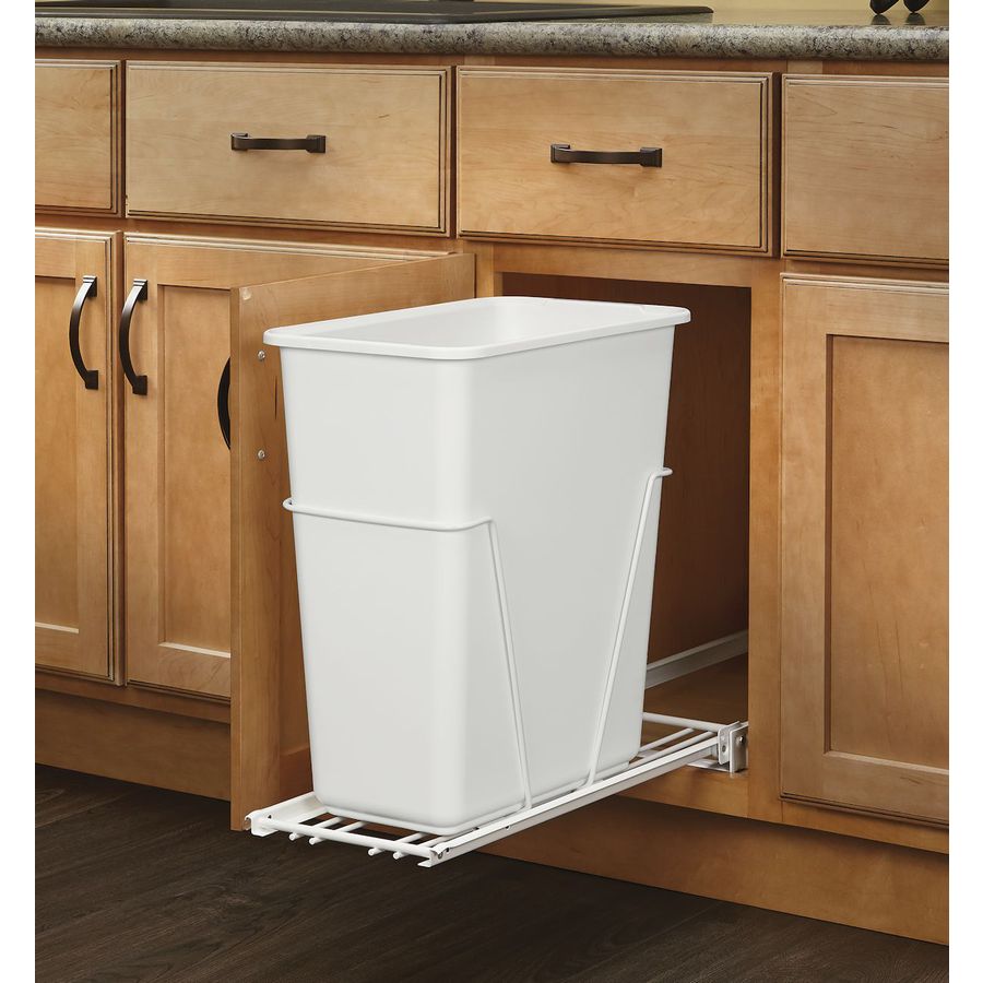 Rev A Shelf 30 Quart Plastic Pull Out Trash Can In The Pull Out