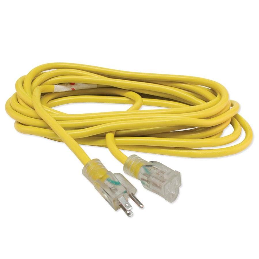 EZ Electrical 25-ft 12/3-Prong Heavy Duty Lighted Extension Cord In The ...