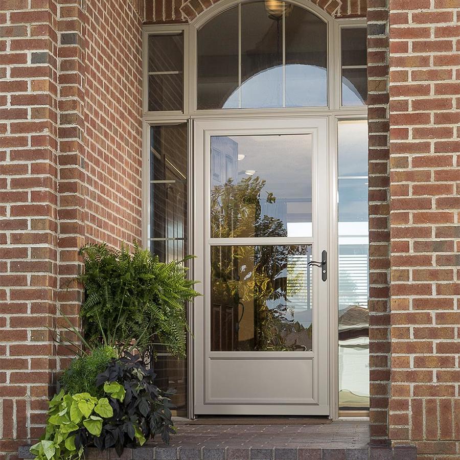 LARSON Tradewinds Midview Cranberry MidView Aluminum Storm Door