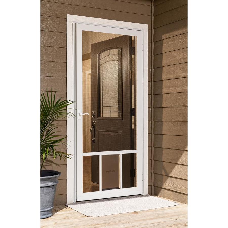 LARSON Pet Breeze 32 in x 81 in Brown in the Screen Doors department at