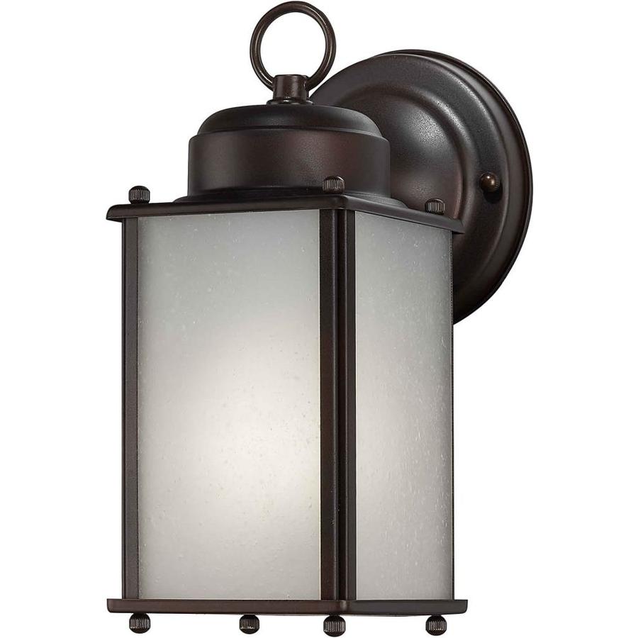 Shop 10-in H Antique Bronze Outdoor Wall Light at Lowes.com