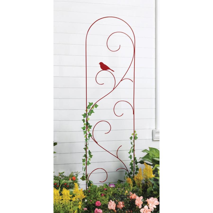 Garden Accents Trellis 18-in W x 72-in H Painted Bird Garden Trellis in