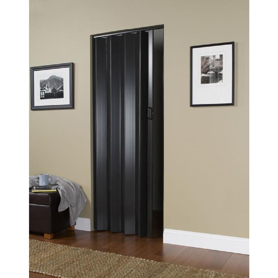 Spectrum 36in x 80in Espresso Vinyl Accordion Door (Hardware Included