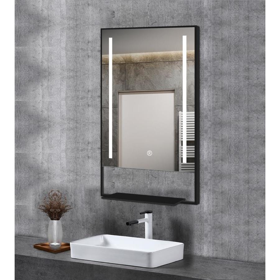 Lighted Impressions Luxe 23625 In Aluminum Rectangular Frameless Lighted Led Bathroom Mirror In