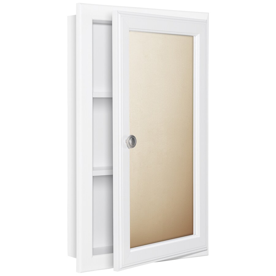 Style Selections 15.75in x 25.75in Rectangle Recessed Mirrored
