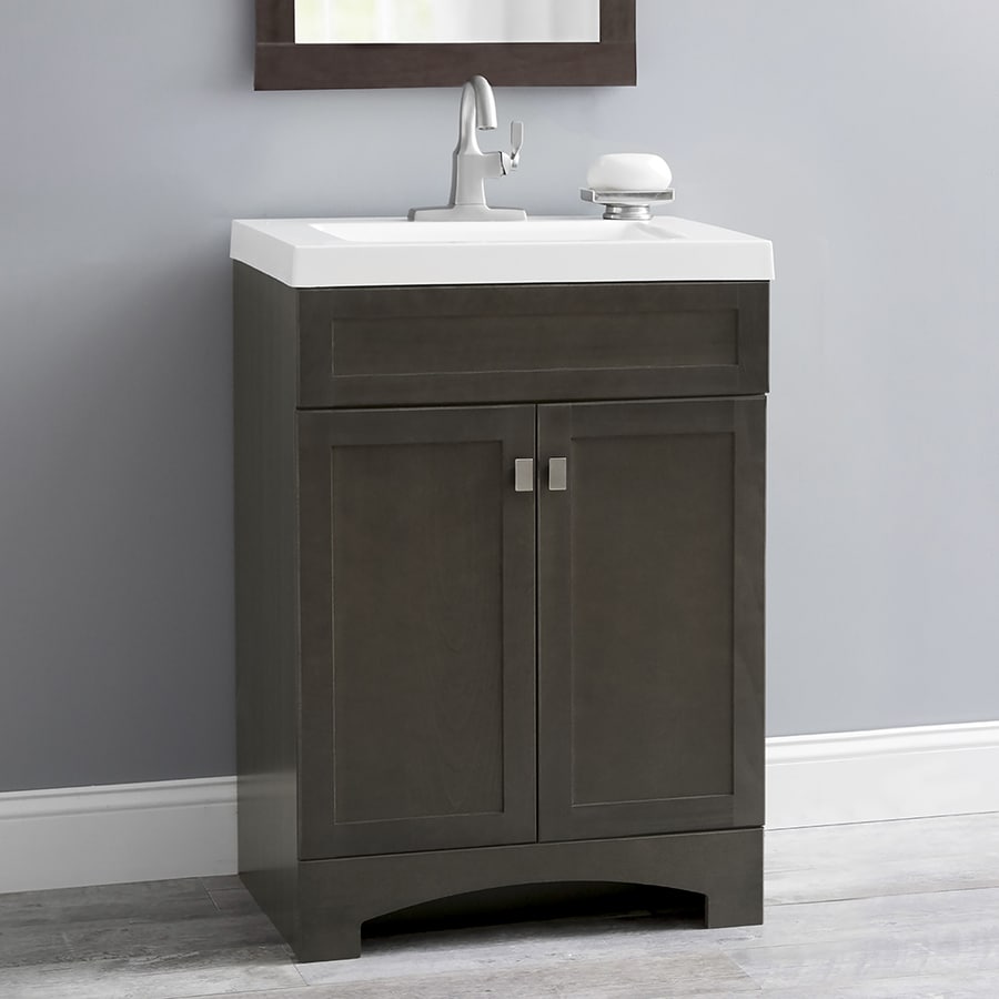 Shop Style Selections Drayden Gray Integral Single Sink ...