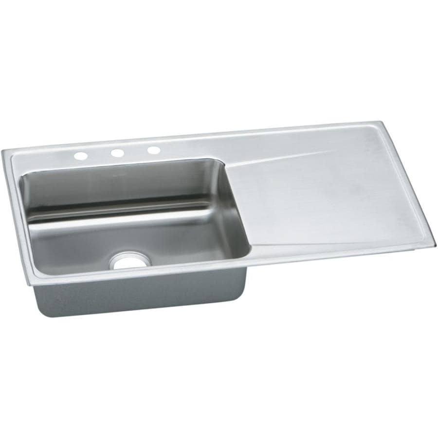 Shop Elkay Gourmet 22 In X 43 In Lustertone Single Basin Stainless