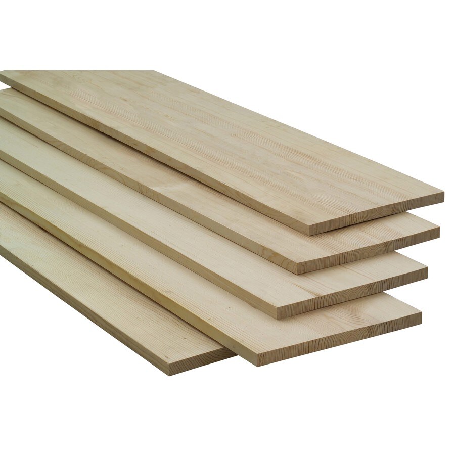 1-in x 12-in x 4-ft Square Unfinished Pine Board in the Appearance