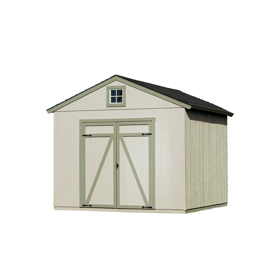 Heartland Statesman Gable Engineered Wood Storage Shed (Common: 10-ft ...