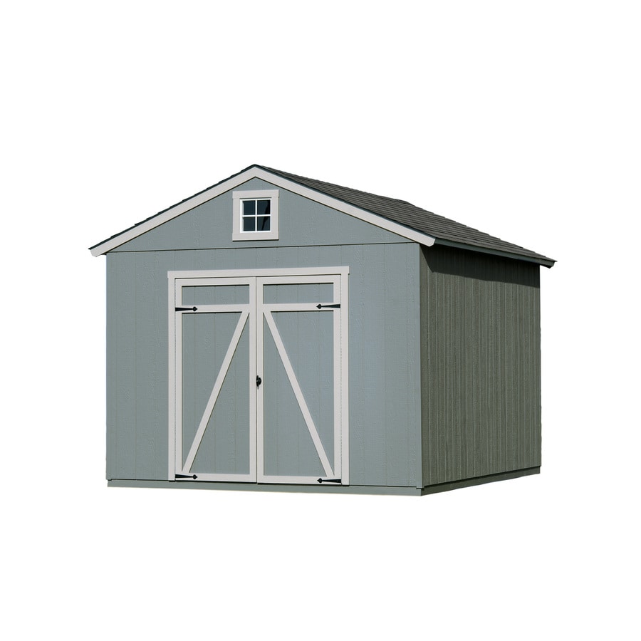 Heartland Statesman Gable Engineered Wood Storage Shed (Common: 10-ft 