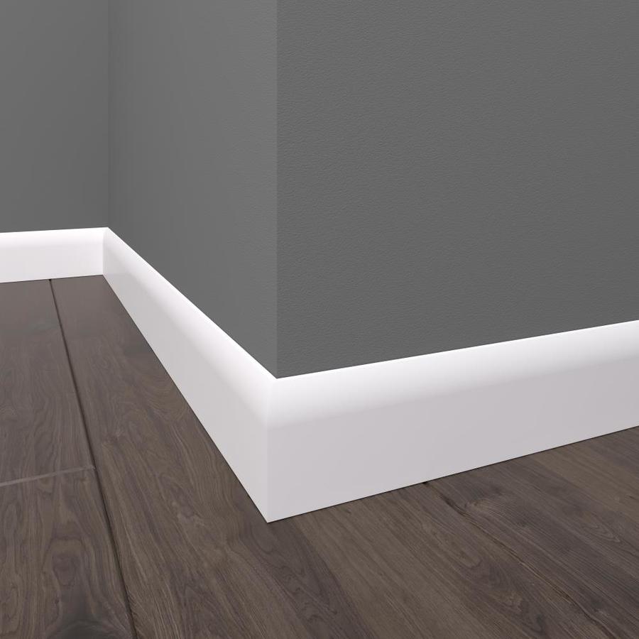 EverTrue 7/16-in x 3-in x 12-ft Primed Pine Baseboard Moulding in the