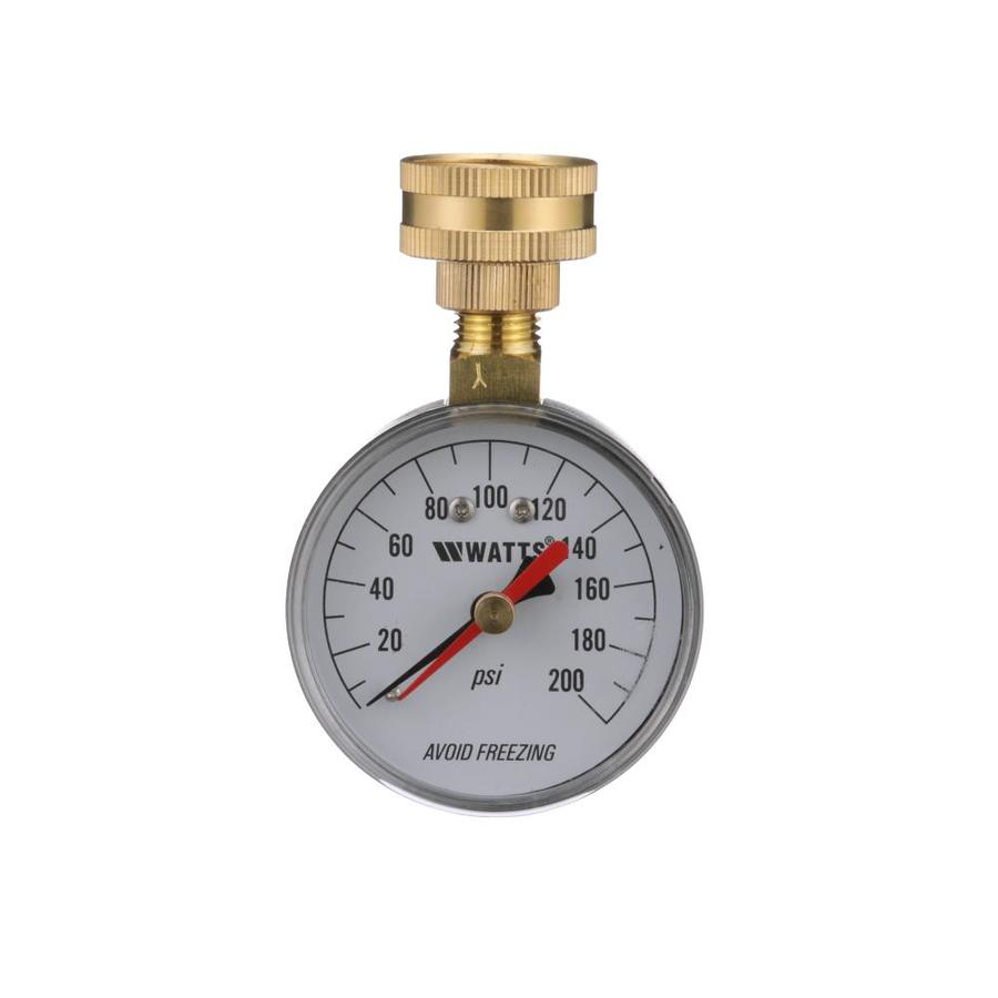 water test pressure gauge