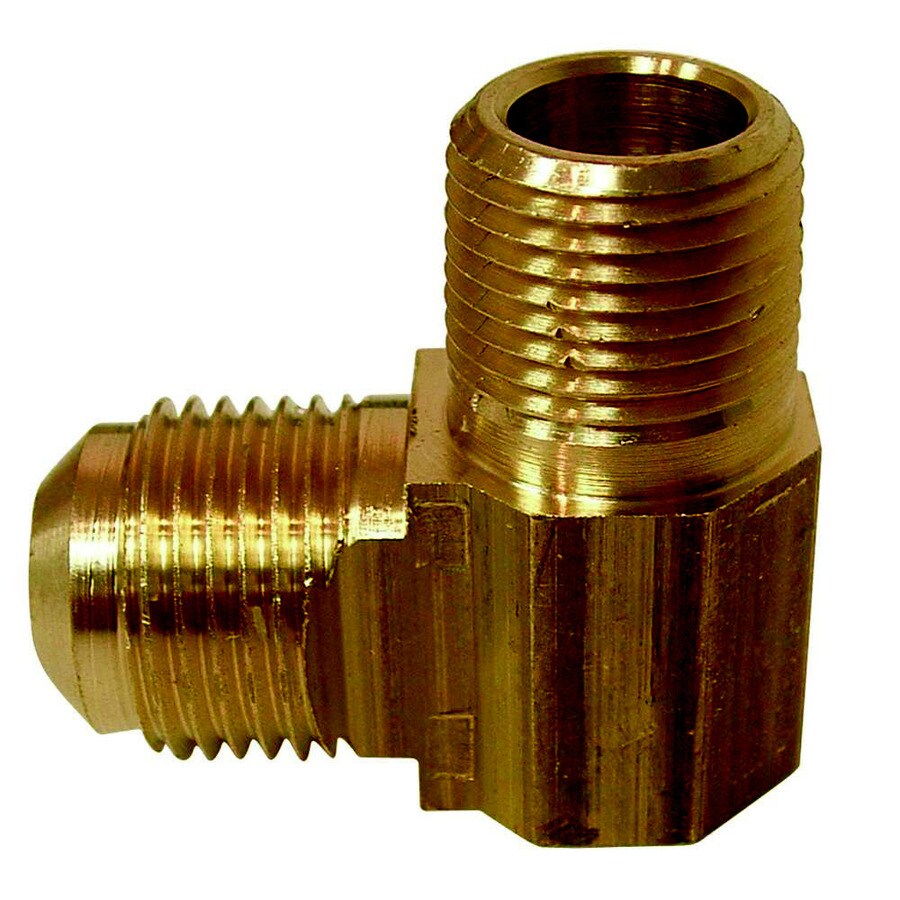 Shop Watts 1 2 In X 3 8 In Threaded Flare X Mip Adapter Elbow Fitting