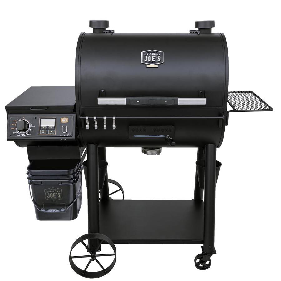 Oklahoma Joe's Rider 1234sq in Black Pellet Smoker in the Pellet