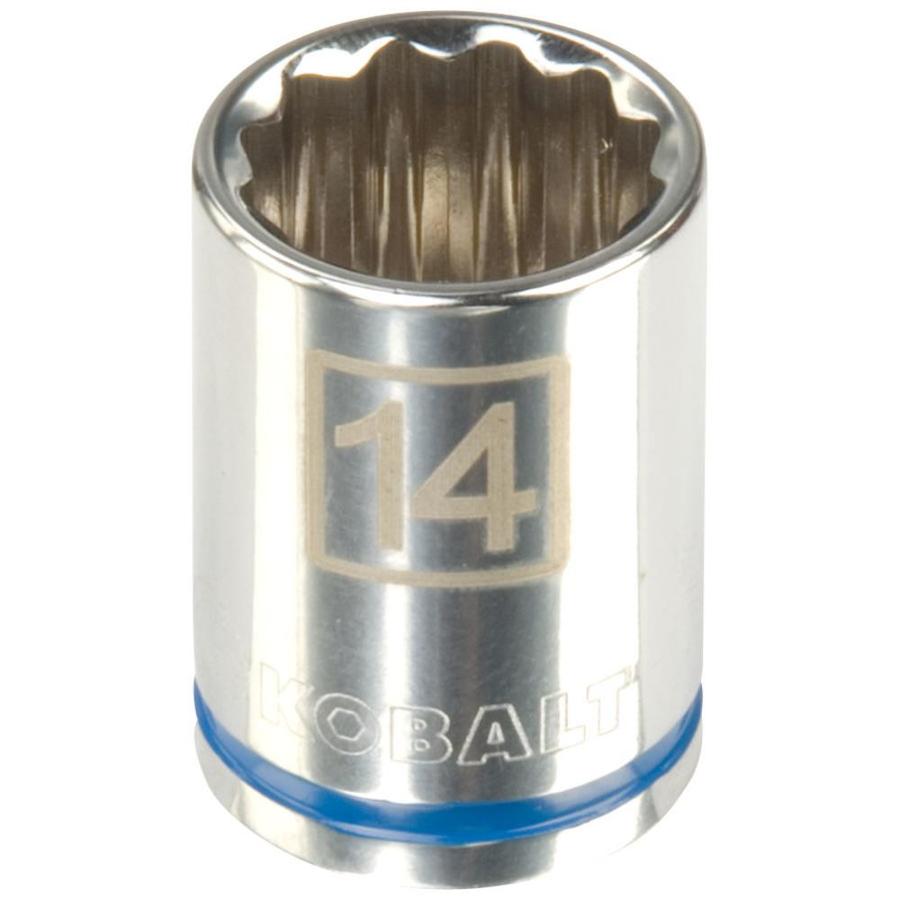 Shop Kobalt 12 In Drive 14mm Shallow 12 Point Metric Socket At 