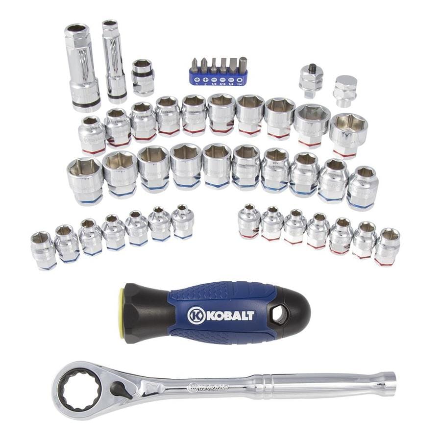 Kobalt Xtreme Access 47Piece Set Drive Set in the PassThrough Sockets