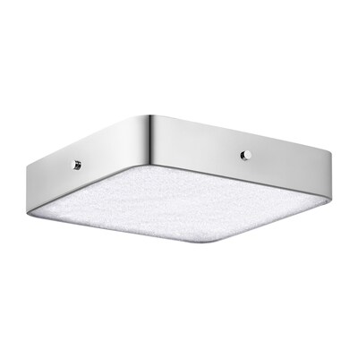 Elan Crystal Moon 15.75-in Chrome LED Flush Mount Light Elan Crystal Moon 15.75-in Chrome LED Flush Mount Light