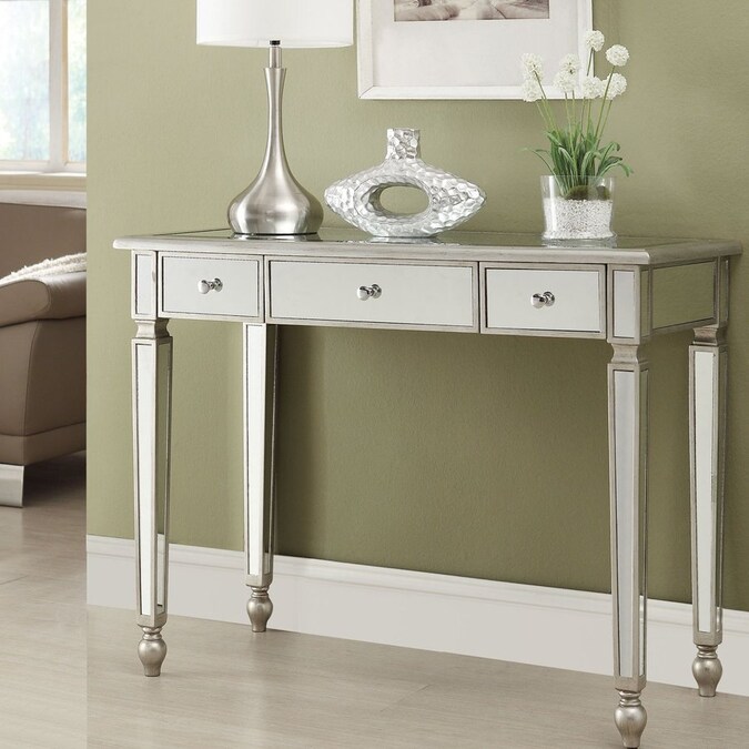 Coaster Fine Furniture Mirror Console Table In The Tables Department At Com - Coaster Fine Furniture Mirror Silver Coaster Fine Furniture Mirror Console Table In The Tables Department At Com - Coaster Fine Furniture Mirror Silver