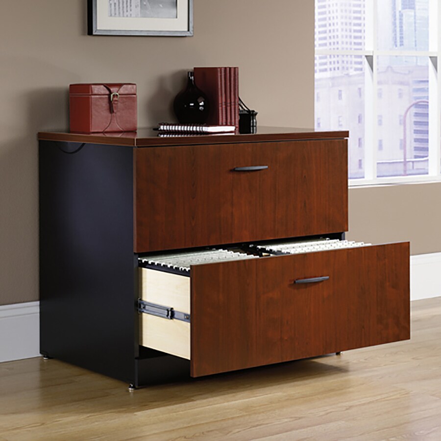 Sauder Via Classic Cherry 2 Drawer File Cabinet In The File Cabinets Department At Lowes Com