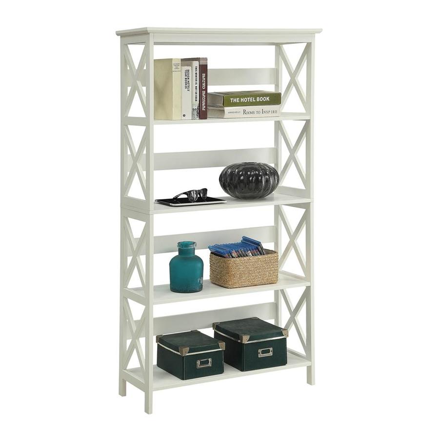 Convenience Concepts Oxford White 4Shelf Bookcase in the Bookcases