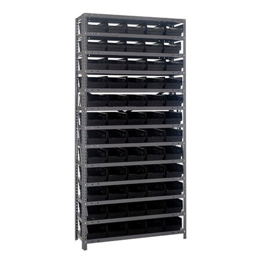 Quantum Storage Systems 75in H x 36in W x 12in D 13Tier Steel Freestanding Shelving Unit at