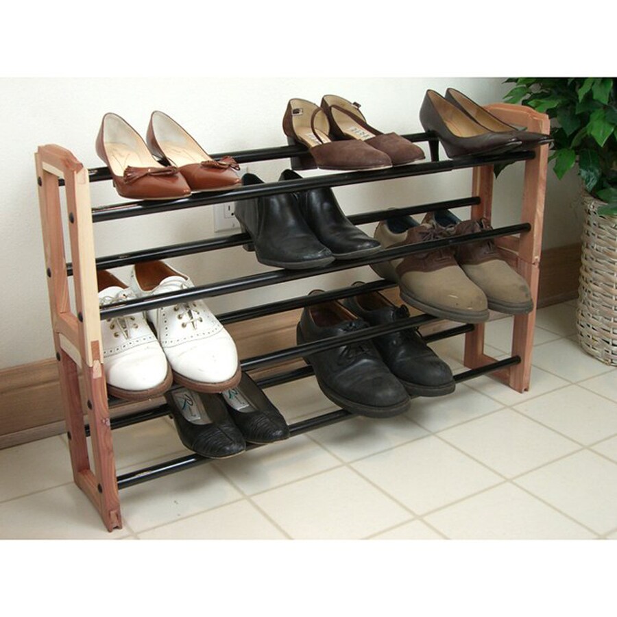 Proman Products 8 Pair Cedar Wood Shoe Rack In The Shoe Storage Department At Lowes Com