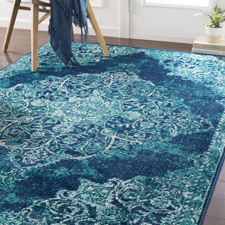 Surya Paramount Teal Indoor Oriental Area Rug 9 x 12; Actual