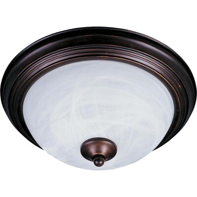 Maxim Lighting Essentials 11.5-in Oil Rubbed Bronze Transitional Incandescent Flush Mount Light Maxim Lighting Essentials 11.5-in Oil Rubbed Bronze Transitional Incandescent Flush Mount Light
