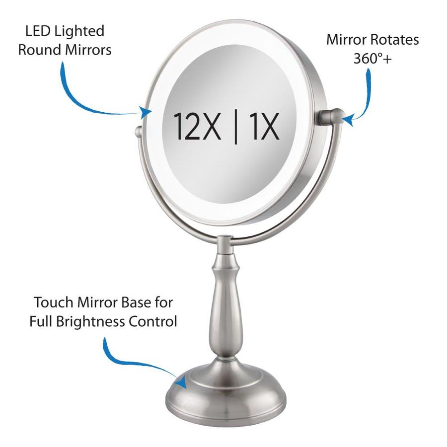 Zadro Next Generation; LED Lighted Smart Dimmer 5.5in x 17.25in Satin