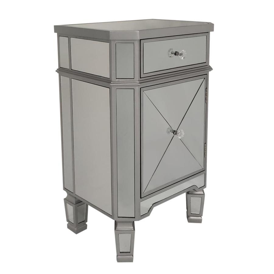 Benzara Silver 1 Drawer File Cabinet In The File Cabinets Department At Lowes Com