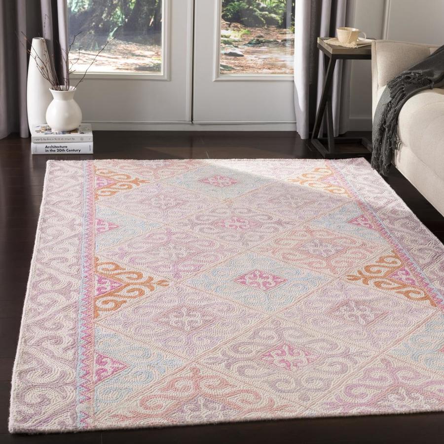 Surya Antigua Pink Indoor Handcrafted Global Area Rug (Common: 8 x 10