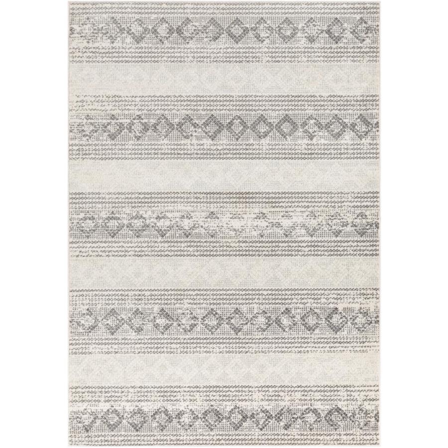 Surya Chester 7 X 9 Light Gray Indoor Trellis Global Area Rug In The Rugs Department At Lowes Com