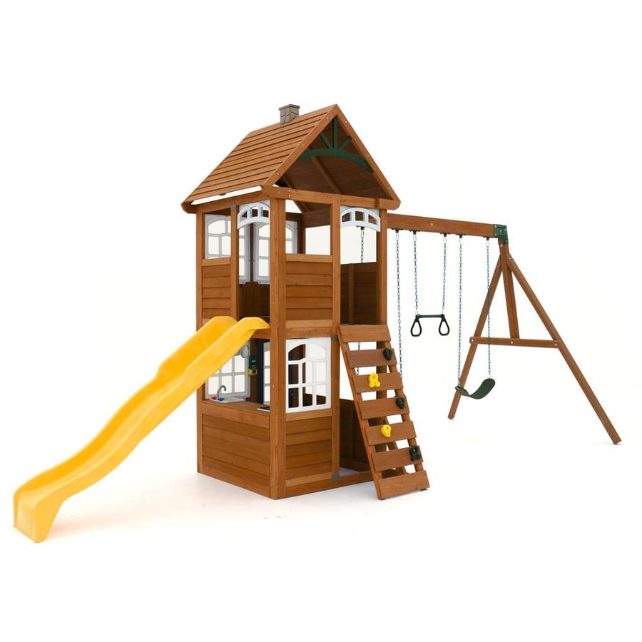 kidkraft hazelwood wooden swing set