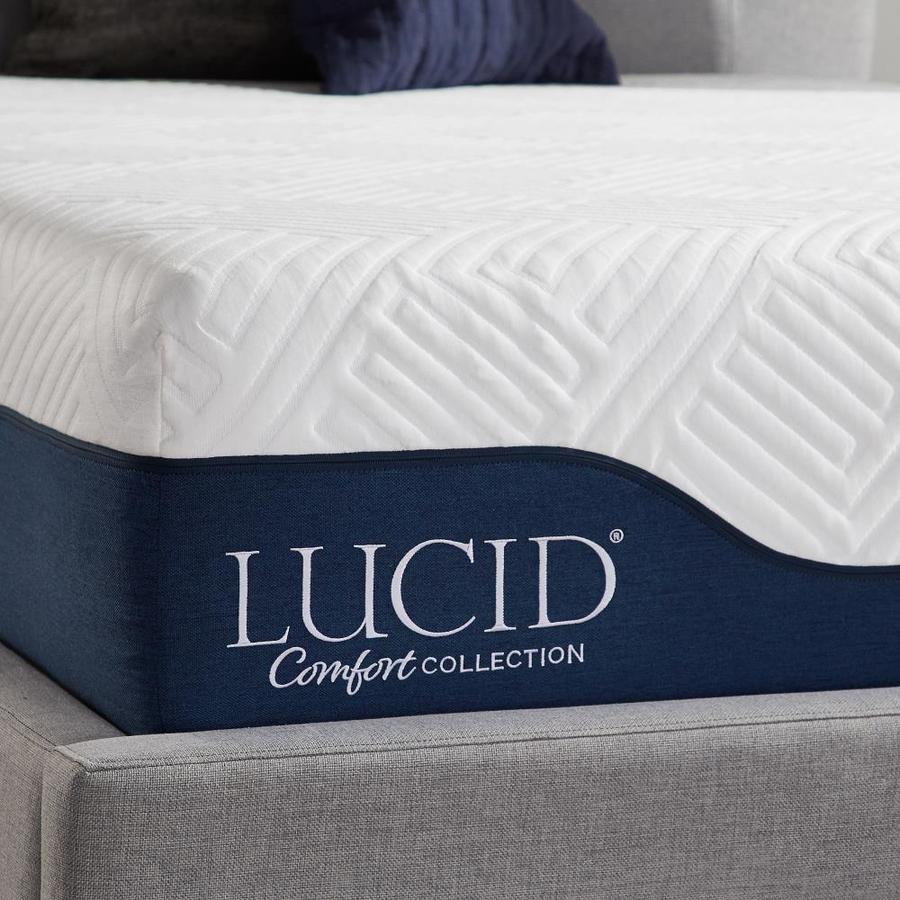 LUCID Comfort Collection Gel And Aloe Vera 12-in Queen Hybrid Mattress ...