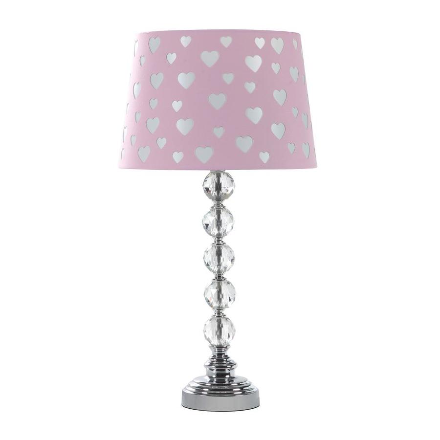 grey and pink table lamp