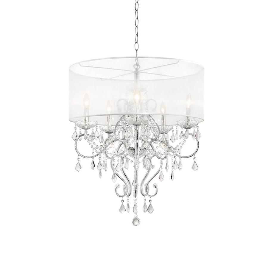 white modern chandelier