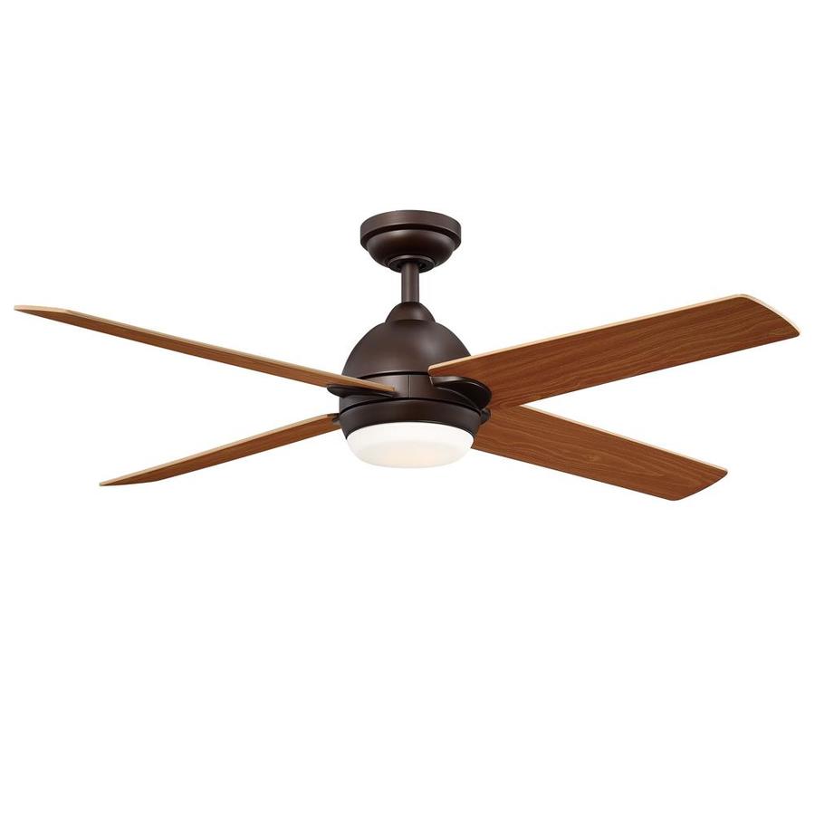 allen + roth Trenton 21-in Bronze LED Indoor Ceiling Fan with Remote (4