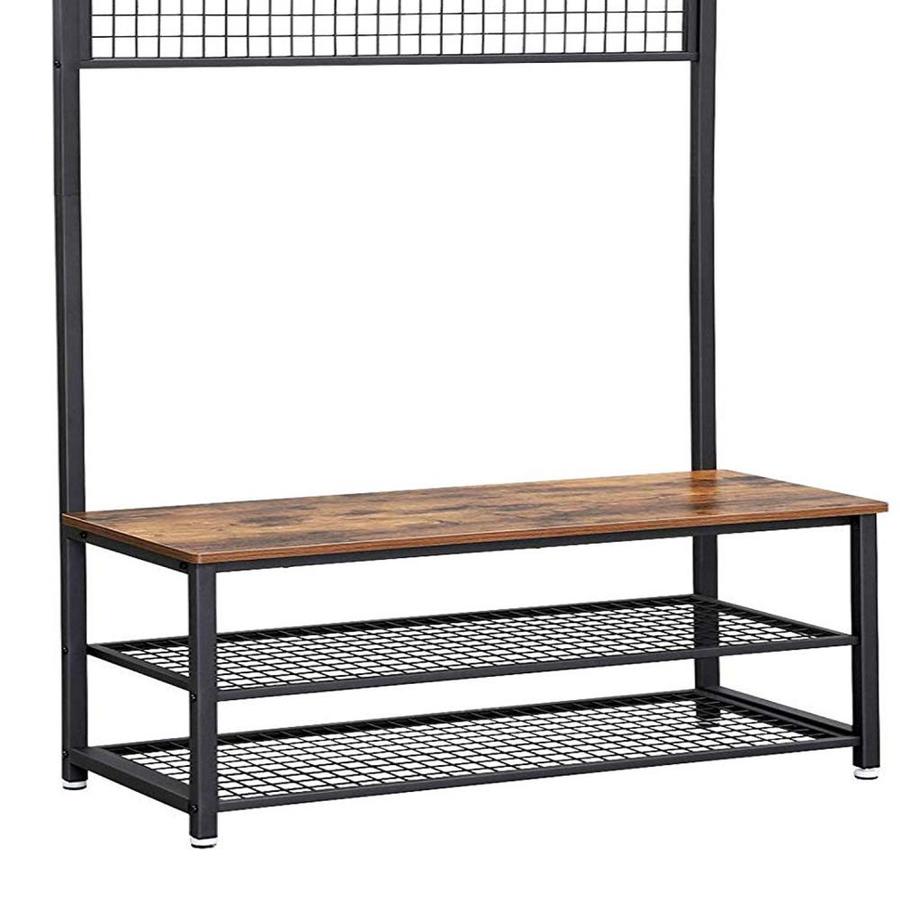 lowes coat rack bench