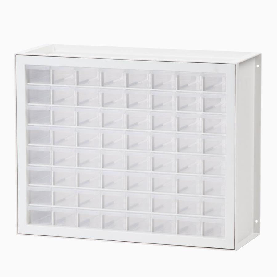 IRIS 64 Drawer Parts White in the Small Parts Organizers