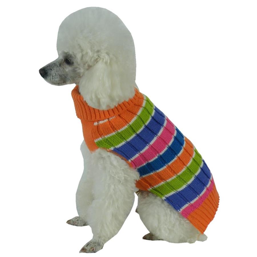 green and orange sweater