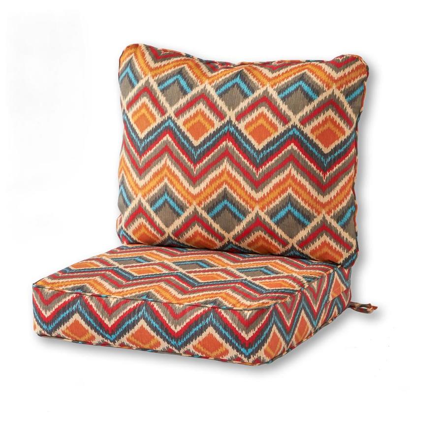Greendale Home Fashions 2-Piece Surreal Deep Seat Patio Chair Cushion