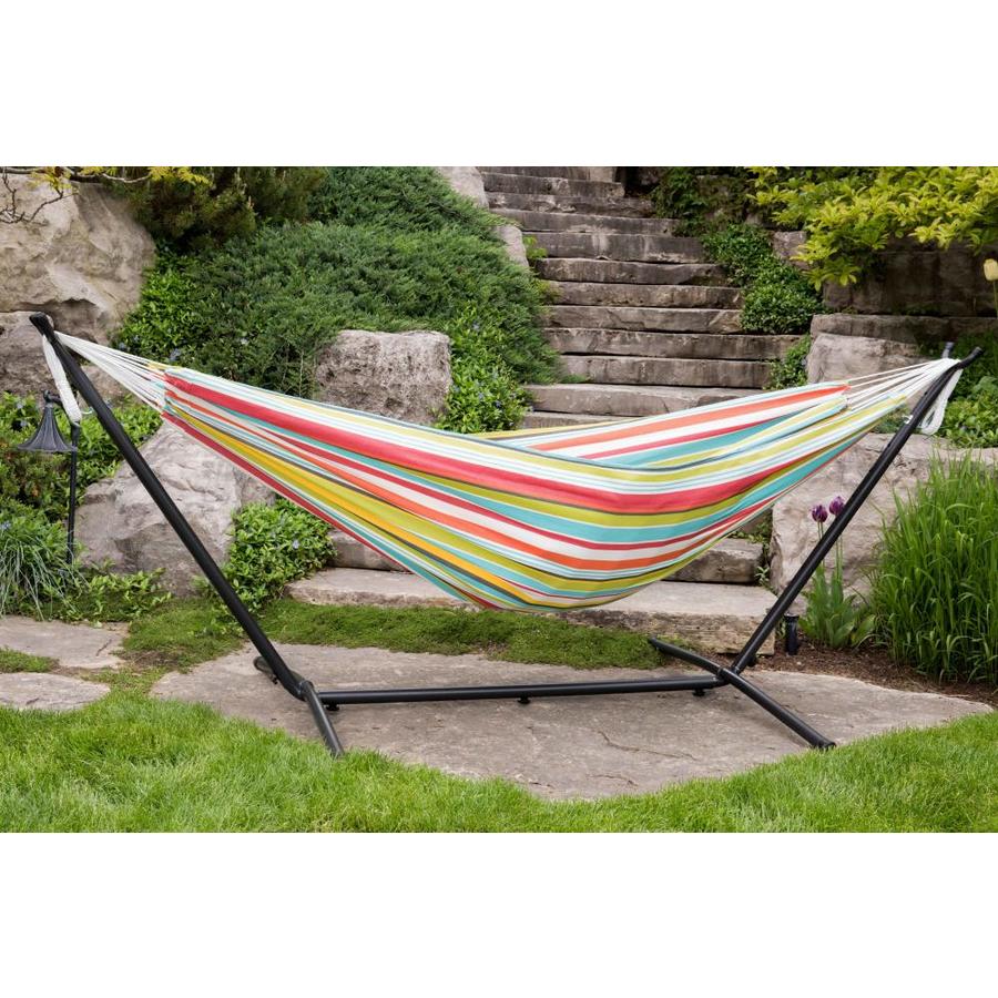 Vivere C9MESH-45 Hammock with Stand， Rose and Celeste