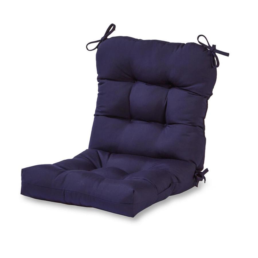 Greendale Home Fashions Navy Patio Chair Cushion In The Patio Furniture Cushions Department At Lowes Com