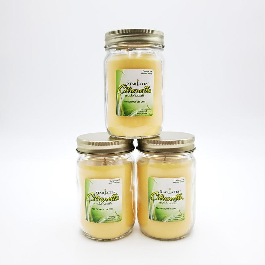 LumaBase 3Pack Yellow Tabletop Citronella Candle in the Citronella Candles department at