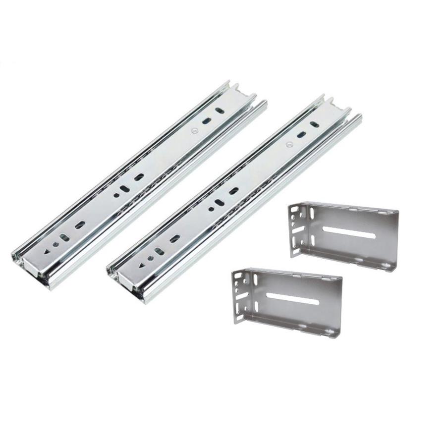 18 Soft Close Drawer Slides 1 Pair Zinc Plated Under Mount Drawer Rails Full Extension Come with Mounting Screws and Brackets Concealed Cabinet Furniture Drawer Runners