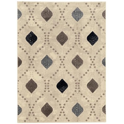 Radici USA Iseo 3 x 5 Bone Indoor Geometric Oriental Area Rug Radici USA Iseo 3 x 5 Bone Indoor Geometric Oriental Area Rug