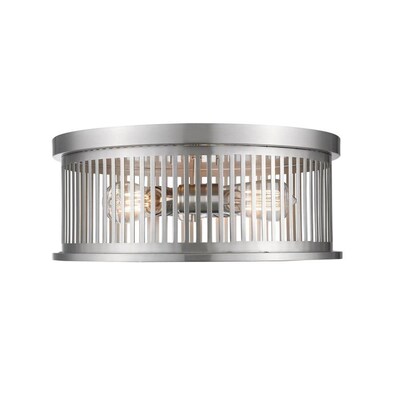 Z-Lite Camellia 16-in Brushed Nickel Incandescent Flush Mount Light Z-Lite Camellia 16-in Brushed Nickel Incandescent Flush Mount Light