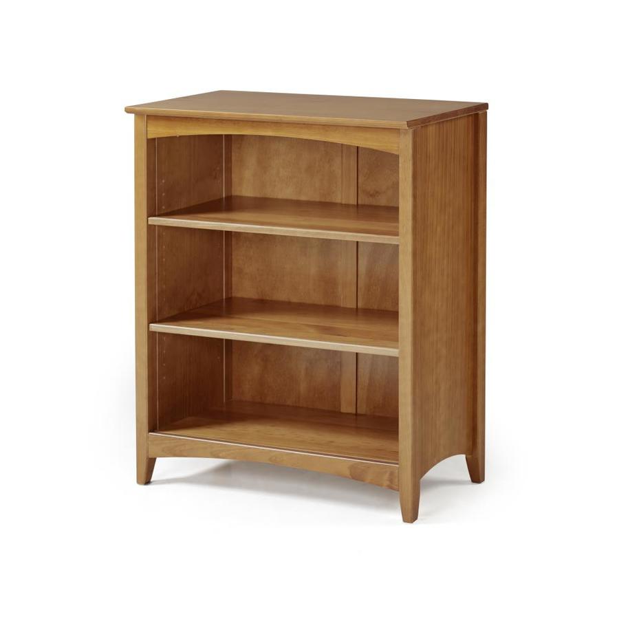 Camaflexi Shaker Style Cherry Wood 3Shelf Bookcase in the Bookcases