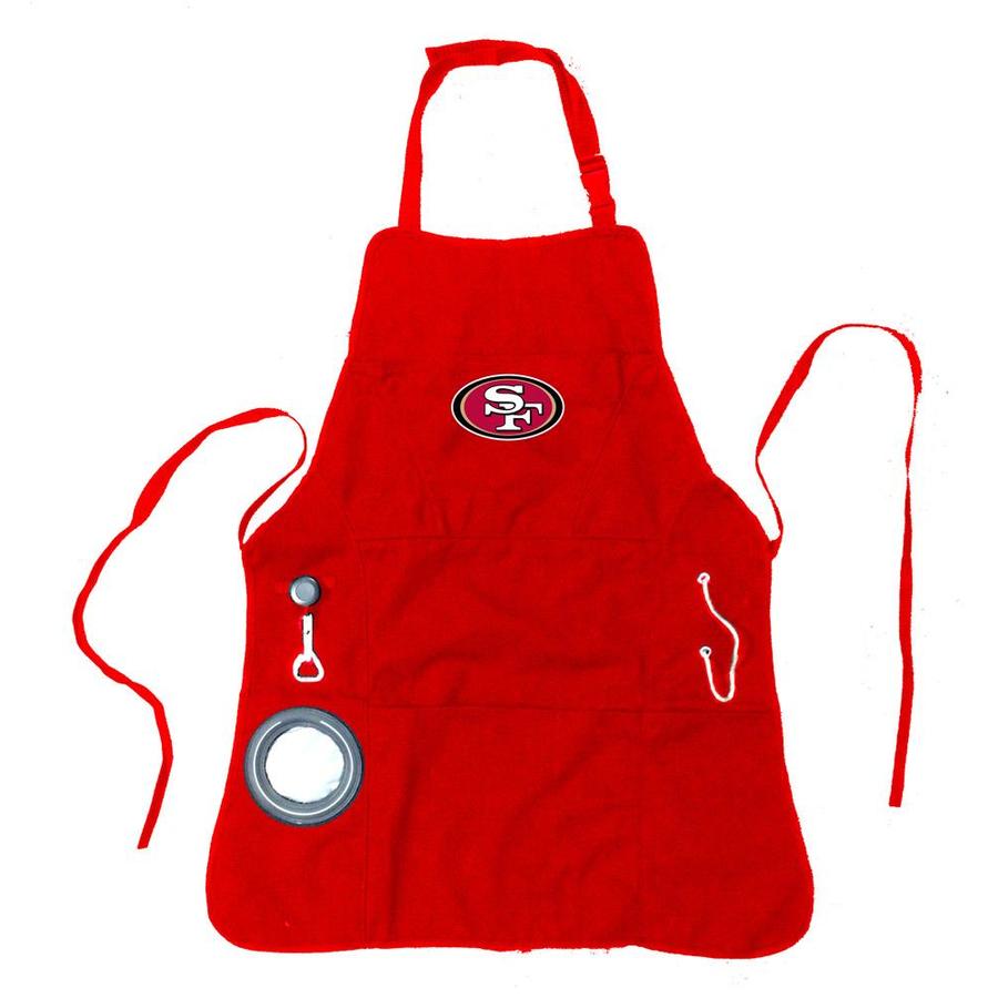 TTHT Fit San Francisco 49ers Apron and Chef Hat Set Adjustable Water-Resistant BBQ Aprons for Women Men,Two Spacious Pockets Unisex and One Size Fit Most Fit 49ers/_1