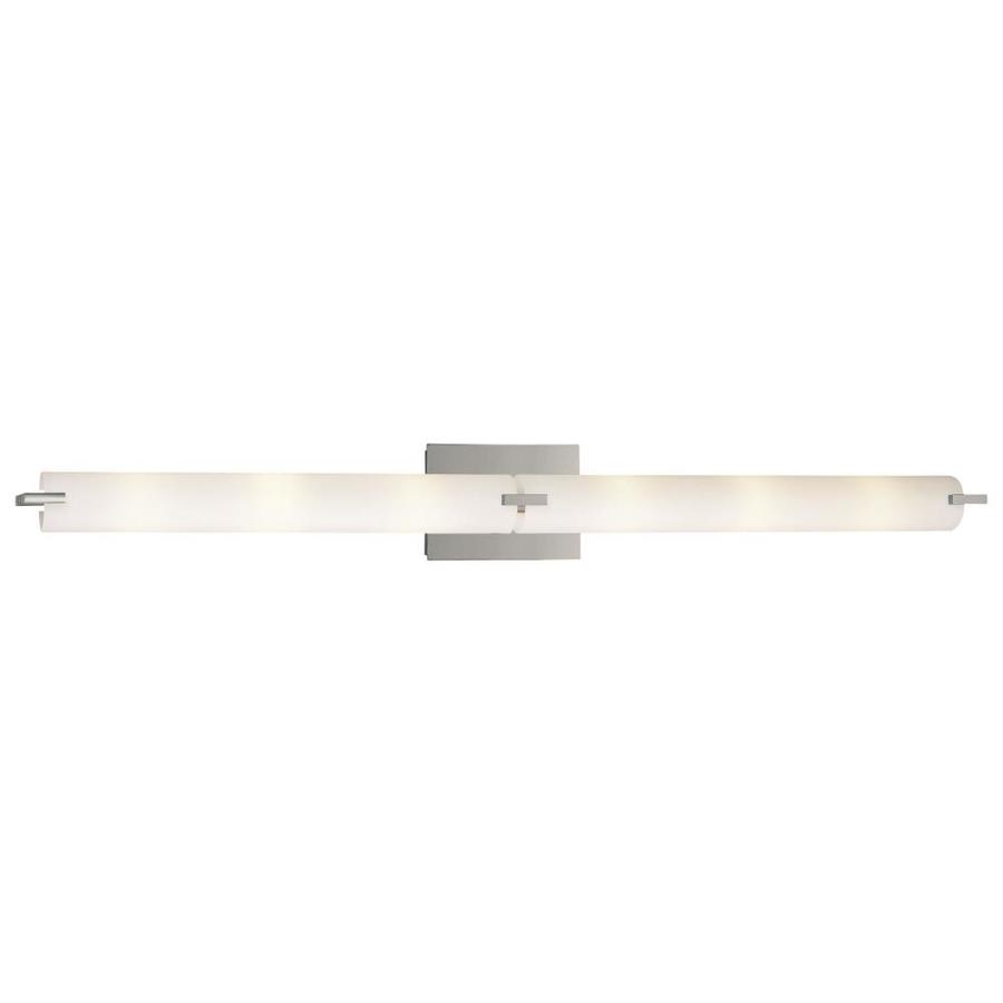 George Kovacs Tube 6 Light Chrome Modern Contemporary Vanity Light In The Vanity Lights Department At Lowes Com